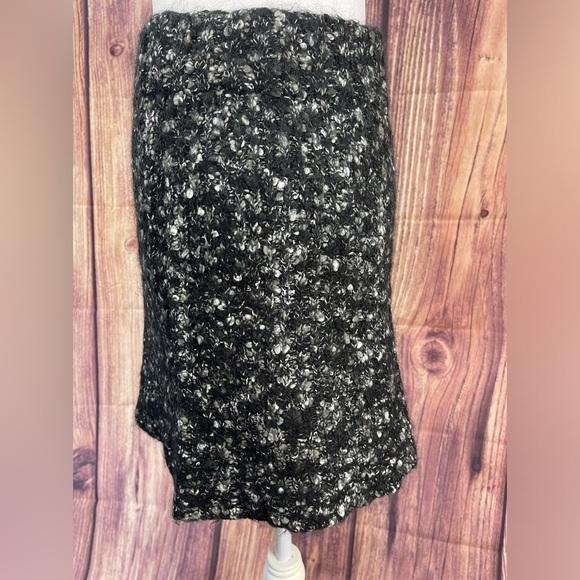 Fenn Wright Manson black and white wool alpaca mohair blend skirt women’s size M - Picture 3 of 10